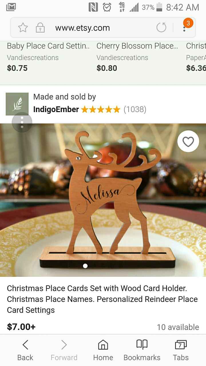 Christmas Wedding - Ideas Needed! Alternative got Table Numbers - 1