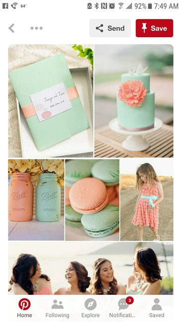 Color choices for a spring wedding - 1