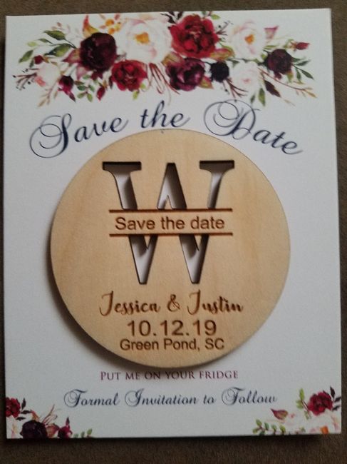 Save the Date less than $1 each? Magnets? 1