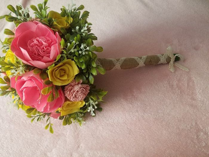 Sola flower bouquet - diy greenery Question - 3