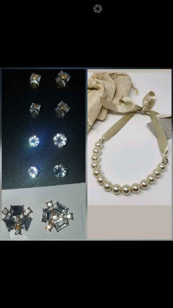 Bridesmaids Jewelry - Earring opinions please - 1