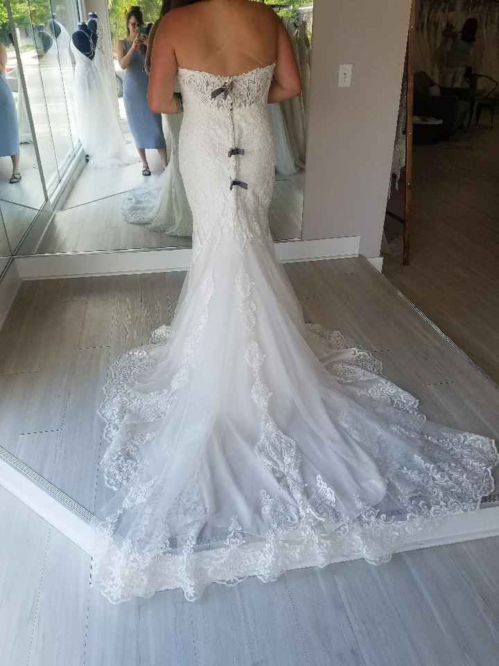 Hemming a wedding dress with a train hot sale