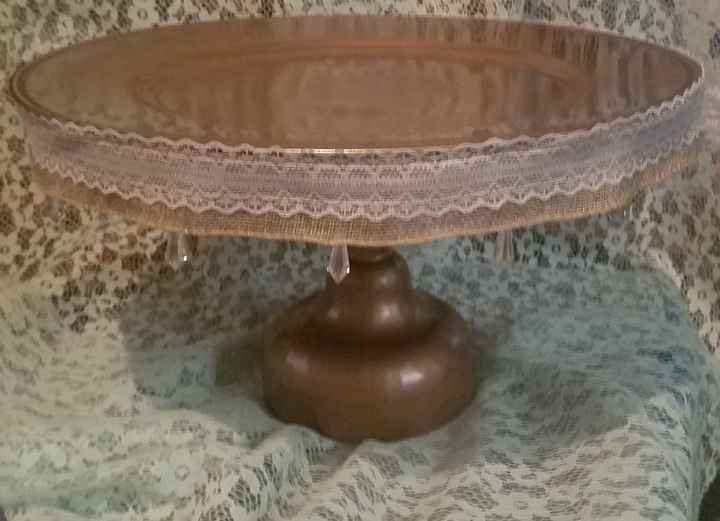My $8 diy Cake Plate - 3