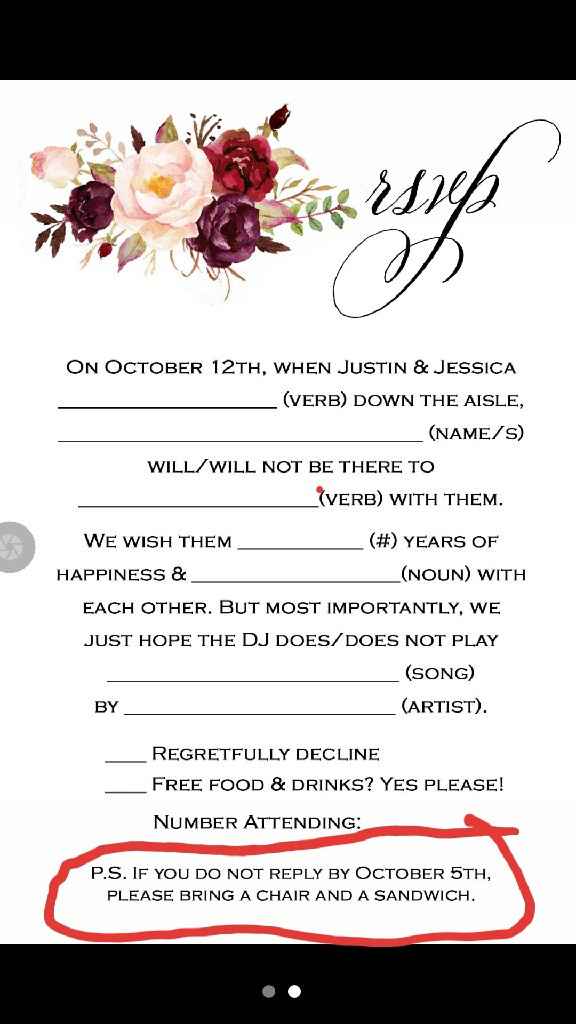 Rsvp's - 1