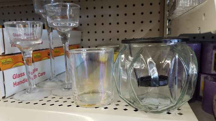 Opinions needed asap please! Centerpieces- Which votive holder goes best? - 1