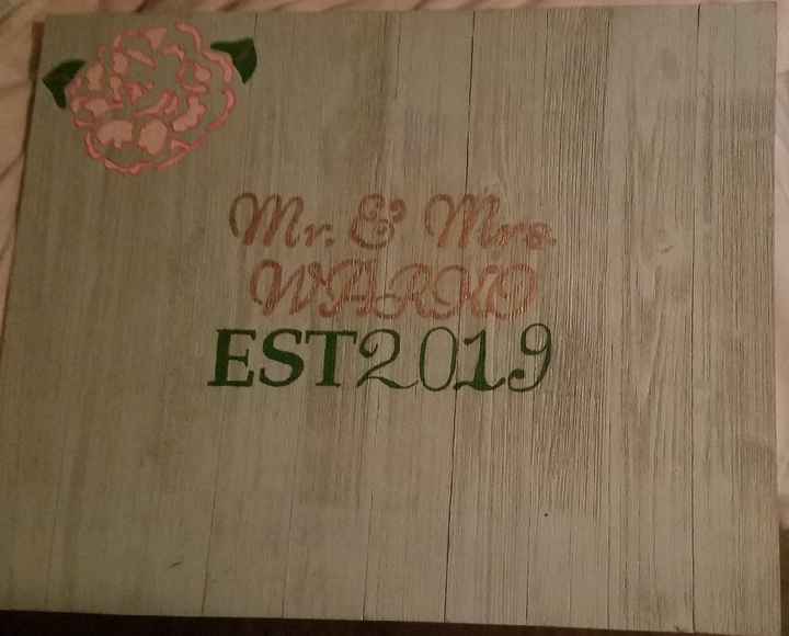 "Guest Book" sign finished! - 1