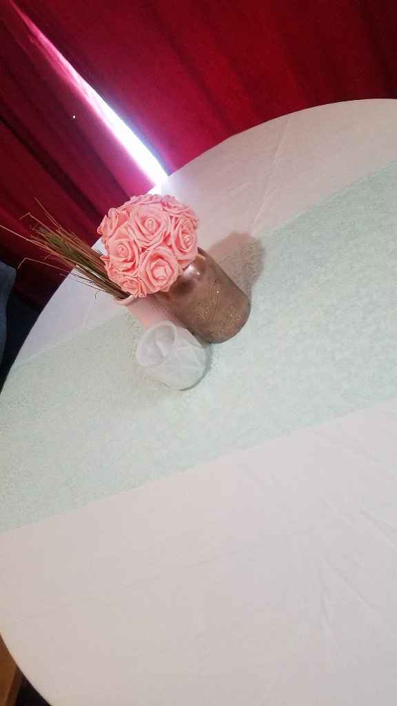 Table set up/center Piece suggestion.... Dried grass or something else? - 1