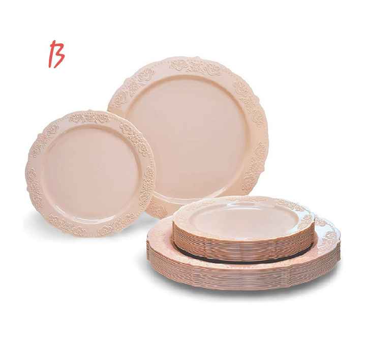 Table setting opinions needed please! Which plates and napkins???? - 4