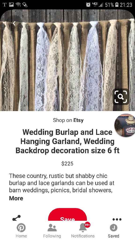 Outdoor ribbon/cloth partition for outdoor wedding - 2