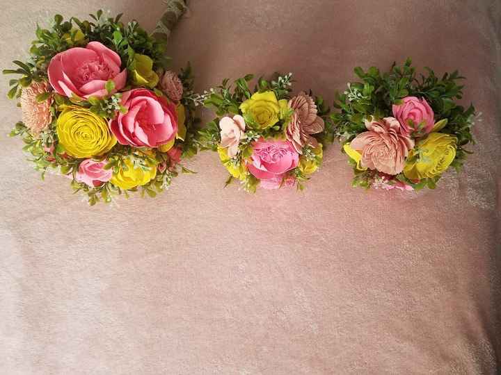 Sola flower bouquet - diy greenery Question - 2
