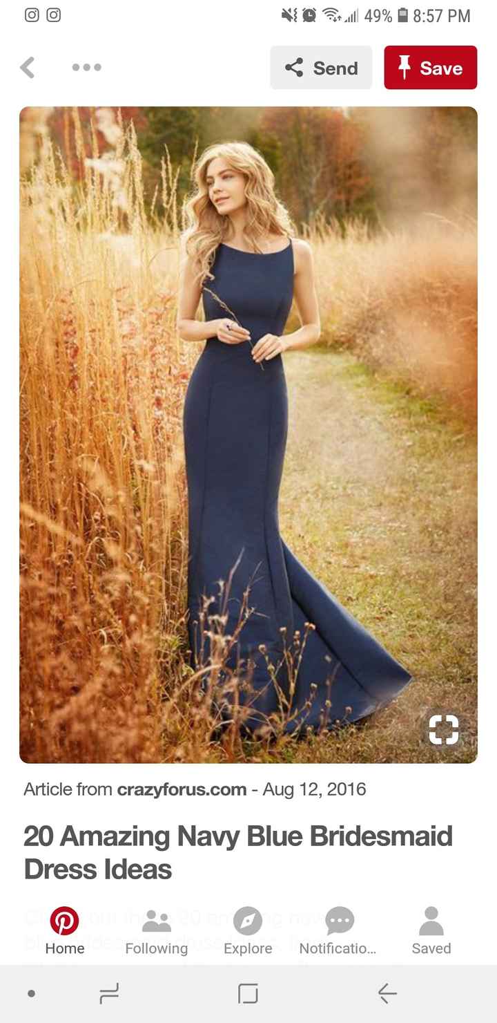 Color/ style of bridesmaid dresses etc. - 1