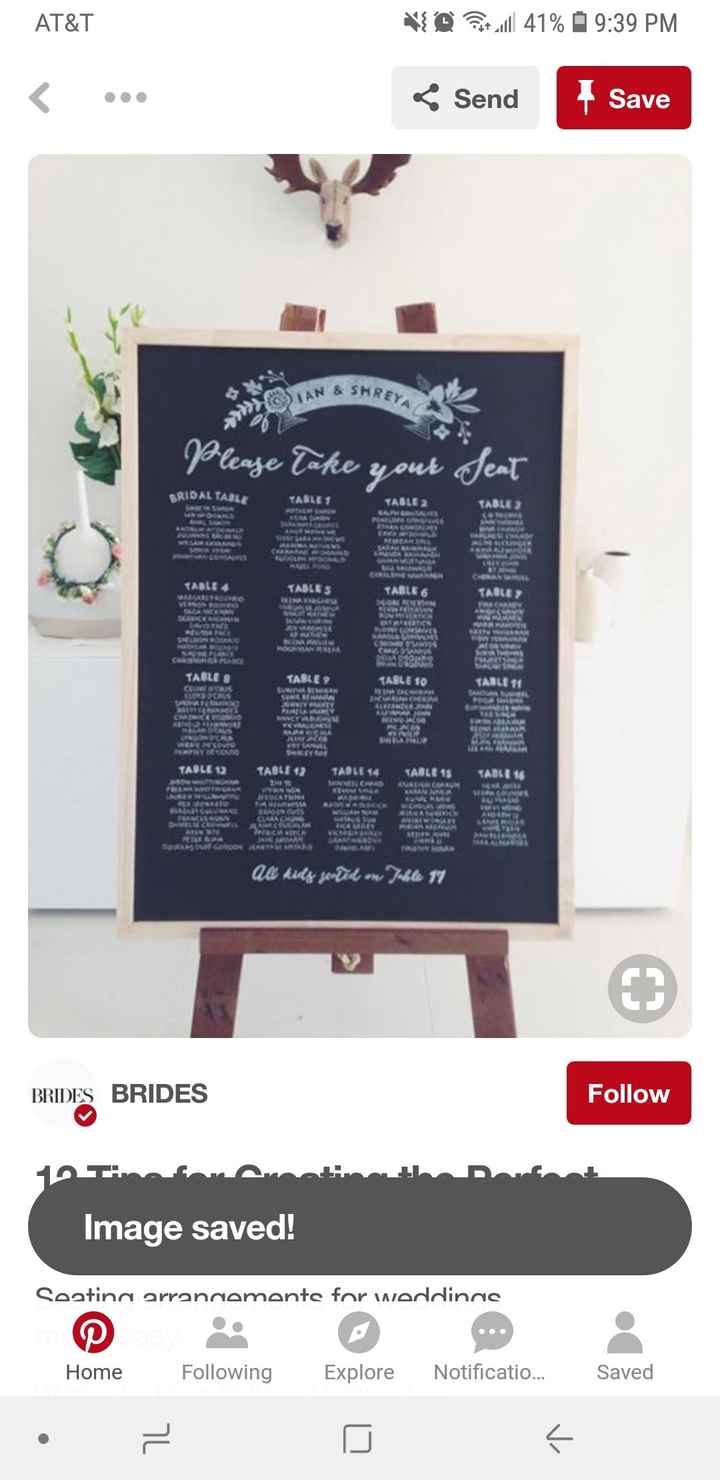 Seating chart ideas - 1