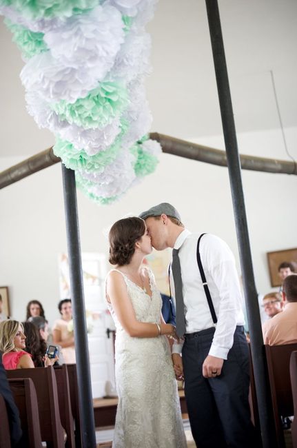 "You may kiss the bride" Kiss- how ya gonna do ittttt?!?!?!