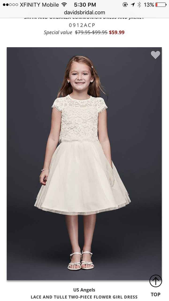 Flower girl dress dilemma
