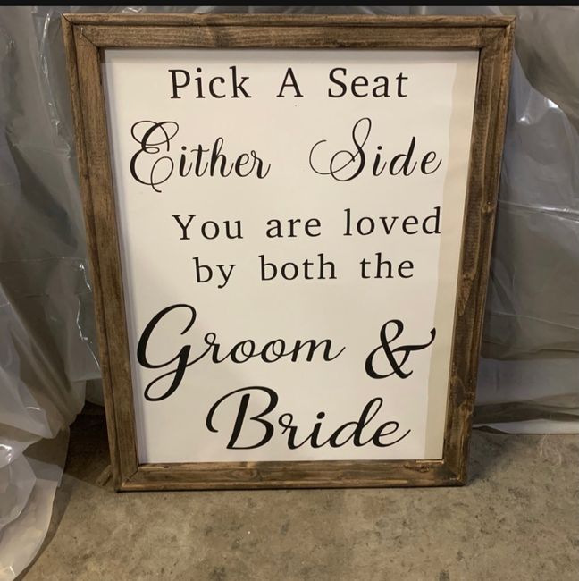 What Signs Will Be Displayed At Your Wedding? 11