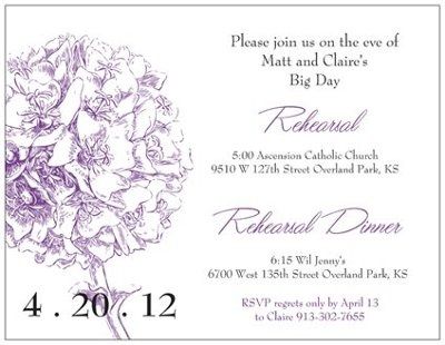 Rehearsal Dinner Invites - Opinions please! *Final Draft in Comments!*