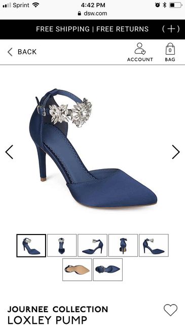 Show me your wedding shoes, any wedge heels in the house? 8