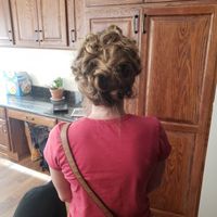 Veil or Flowers In Hair - 1