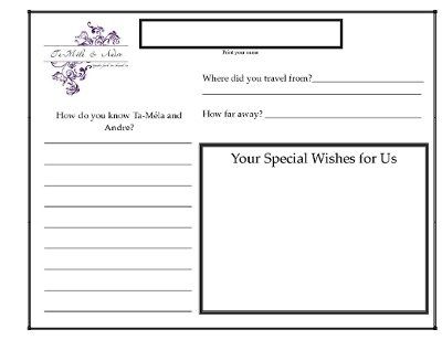 Guest book ideas