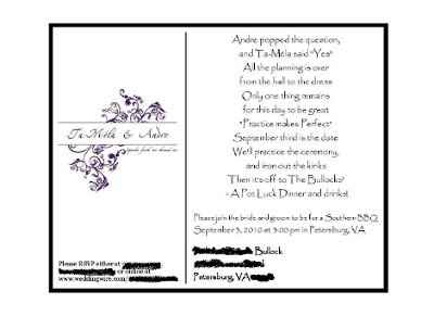 Rehearsal Dinner Invites - What do you think?