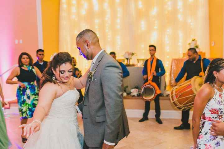 We hired a tassa band (drummers). They were AMAZING.