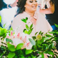 Having my hair and makeup done