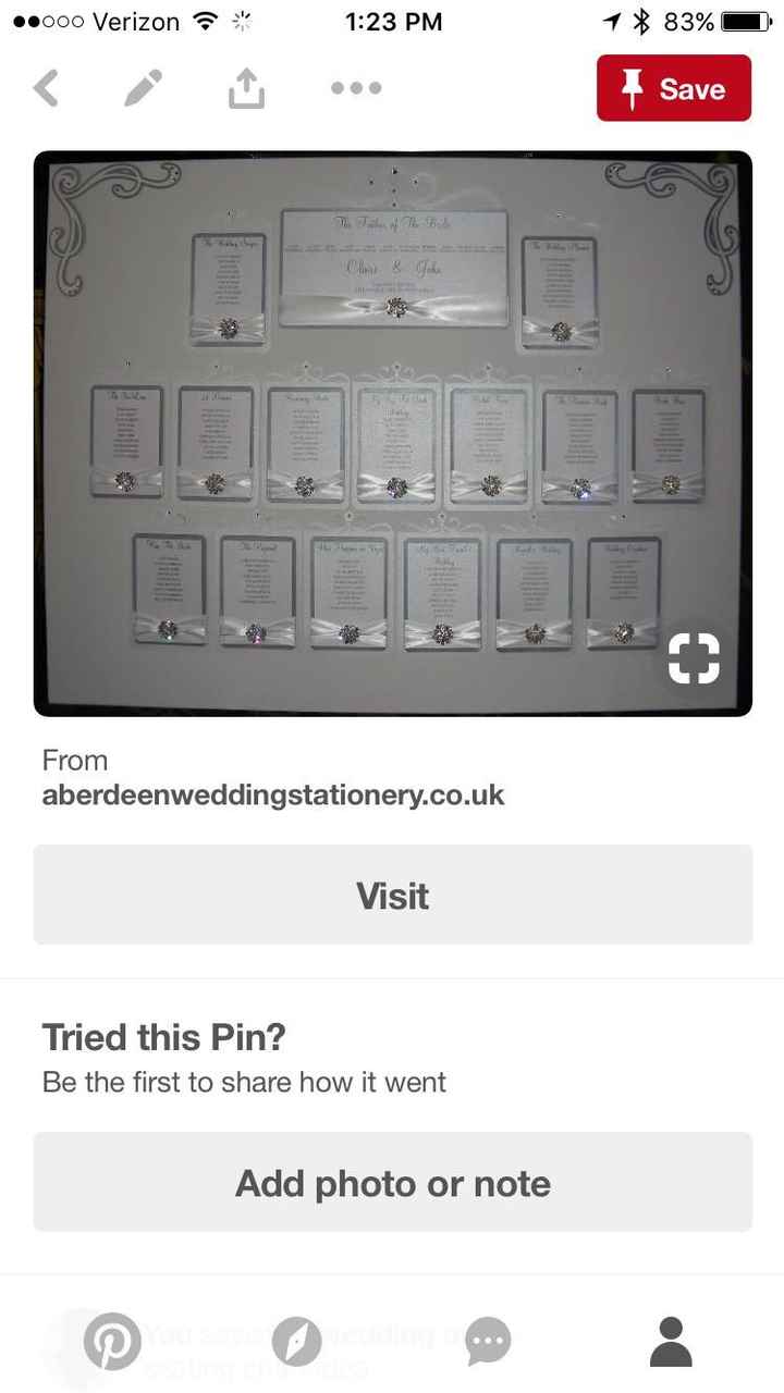 Seating chart display