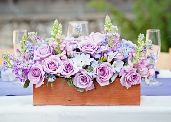 Flower Box Centerpiece Idea