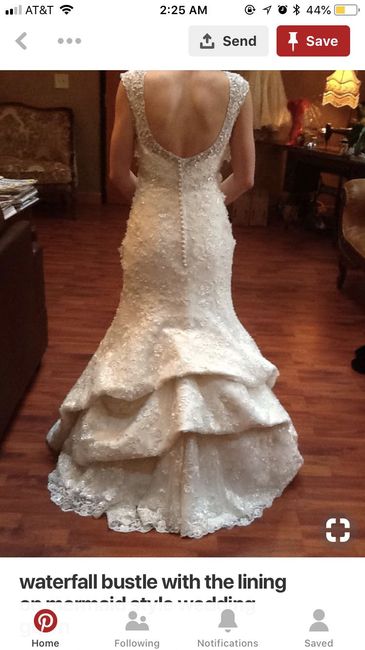 Mermaid dress with long train - 3