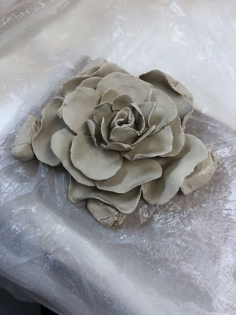 Porcelain Flower in Progress