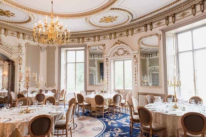 Centerpieces for a Navy, Burgundy, Blush, and Gold wedding. - 1