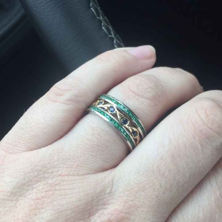 Show me your colored wedding bands!