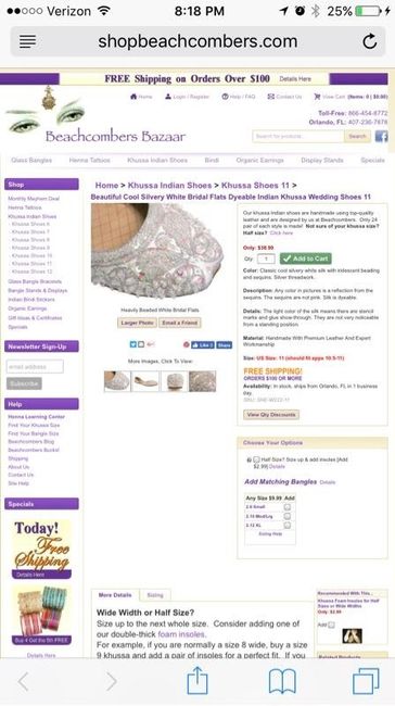 Beach wedding shoes