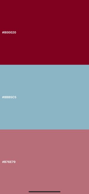 Which color palette would look better for spring wedding? 3