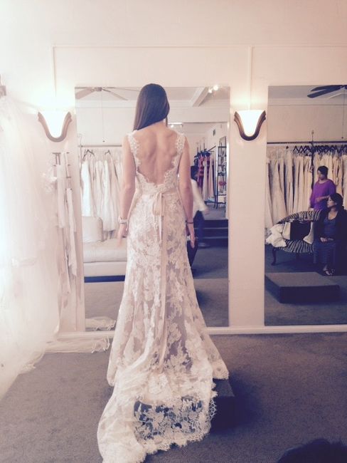 My dress is in..