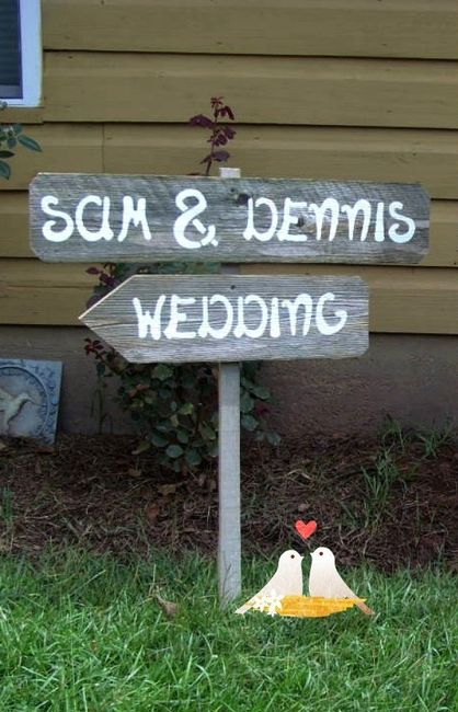 Signs for the Wedding/Reception