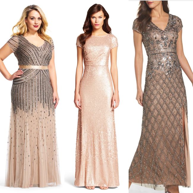 Metallic Bridesmaids Dresses: Into It or Over It? 1