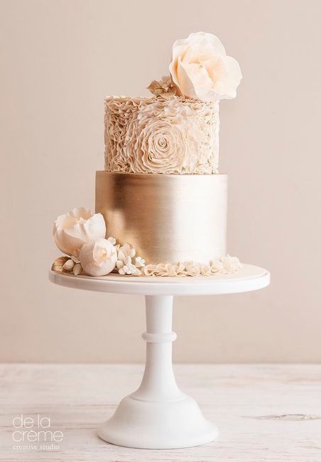 Rossette and Gold Cake 