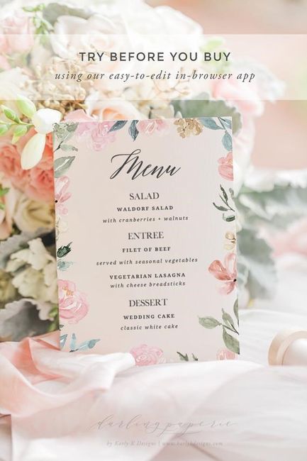 menu cards