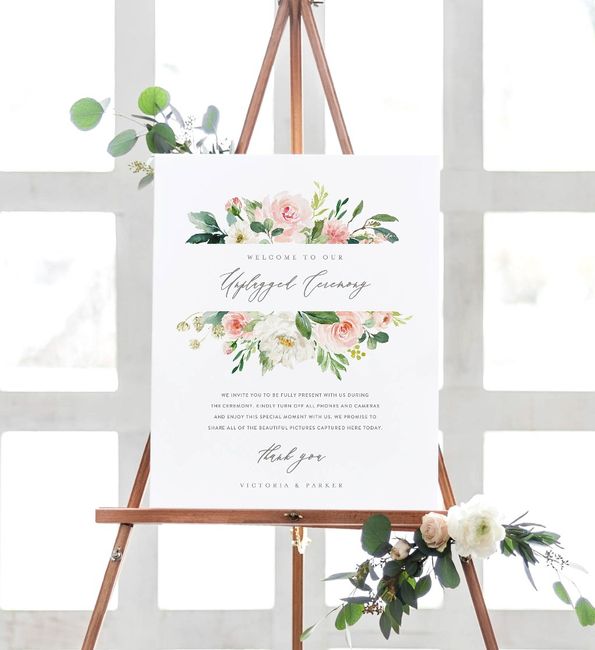 wedding sign