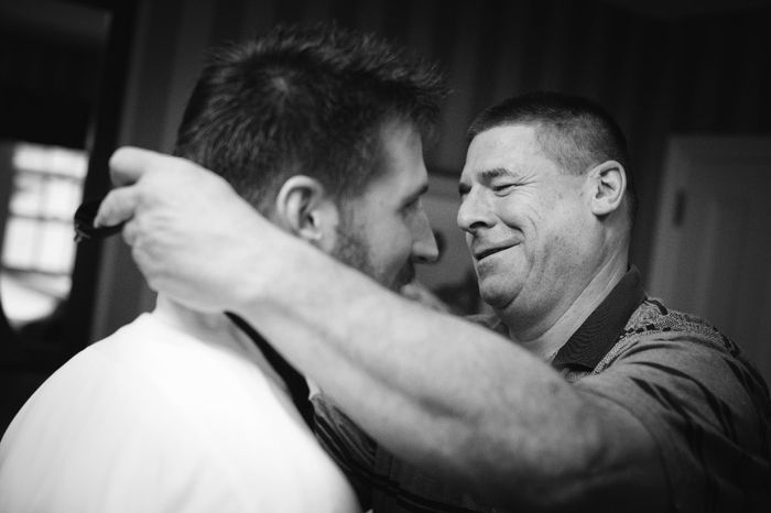 FIL helping husband with tie
