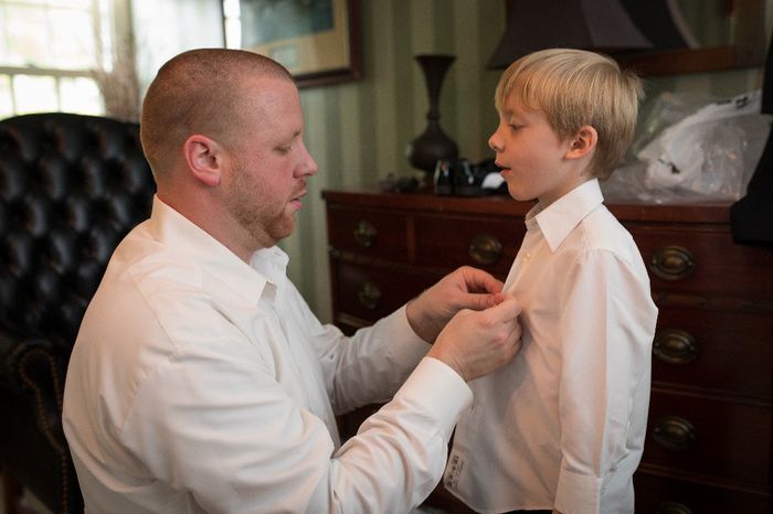 Best Man (BIL) and Ring Bearer (Husband's nephew) 