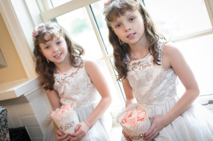 Flower girls (my twin cousins)