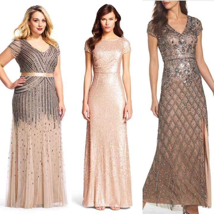 Metallic Bridesmaids Dresses: Into It or Over It? - 1