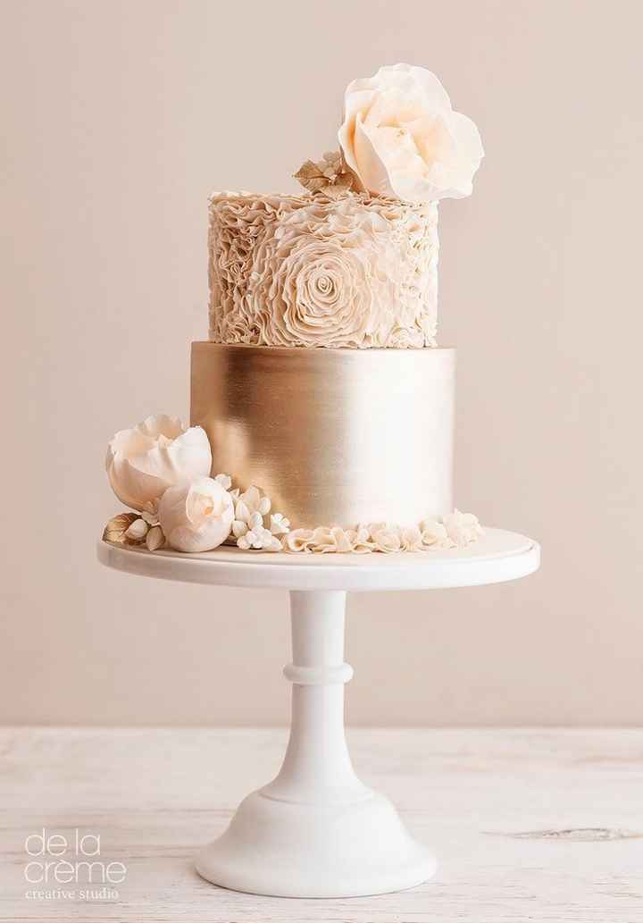 Rossette and Gold Cake 