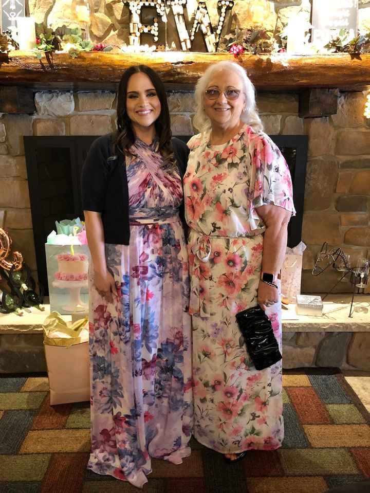 My mother and  I