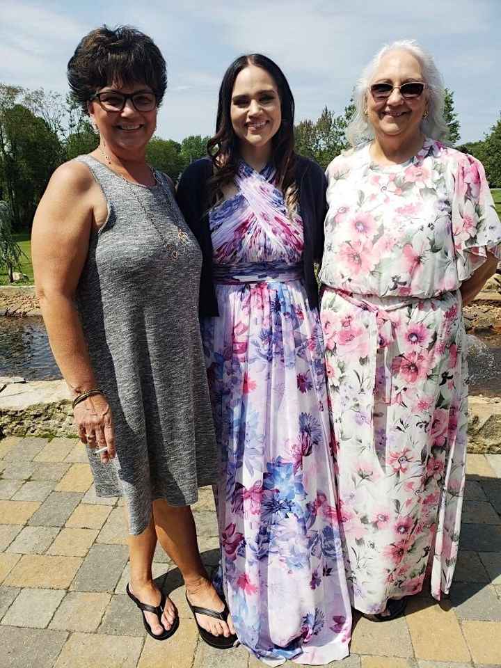 My aunt and my mom and I