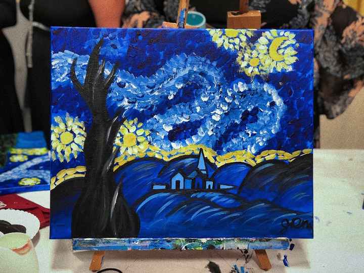 Ta da! I know, I'm the next Van Gogh.... lmao