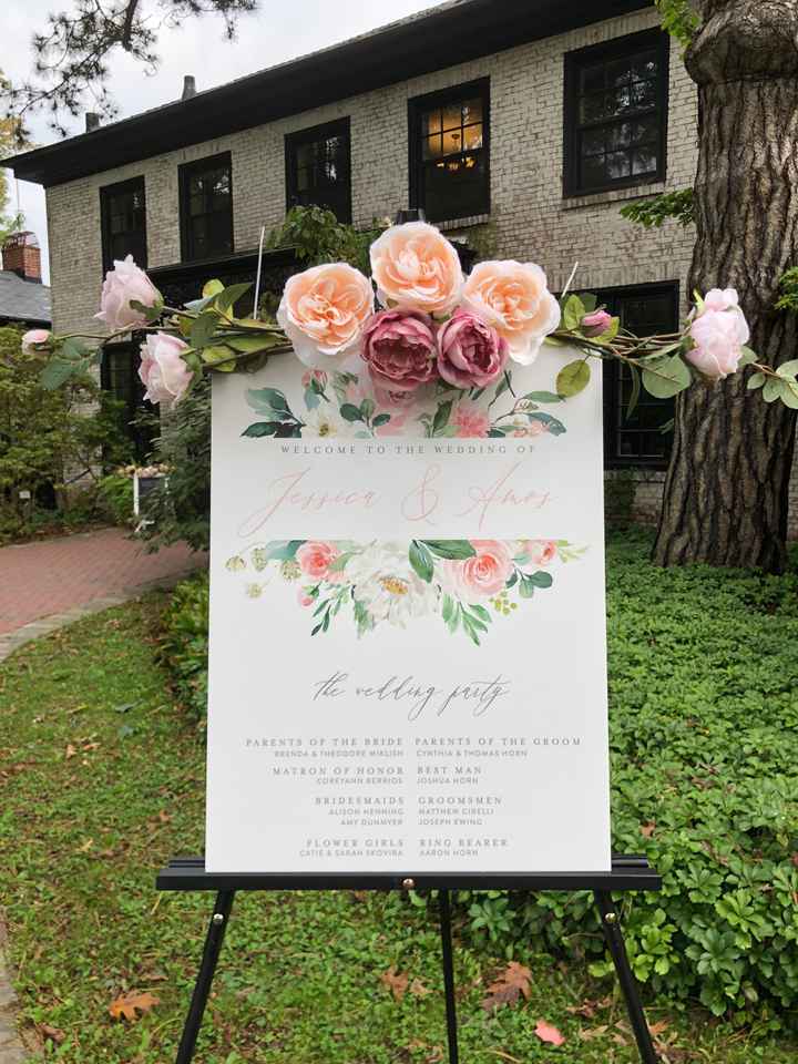Standing Floor Easel, Rustic Display for Wedding Welcome Sign
