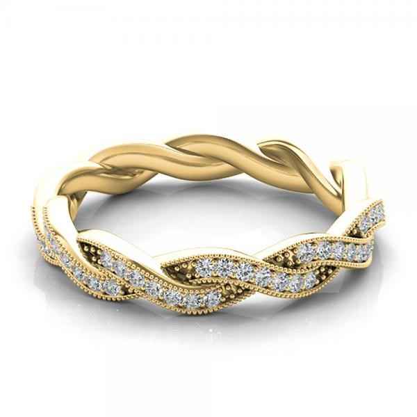 gold twist band
